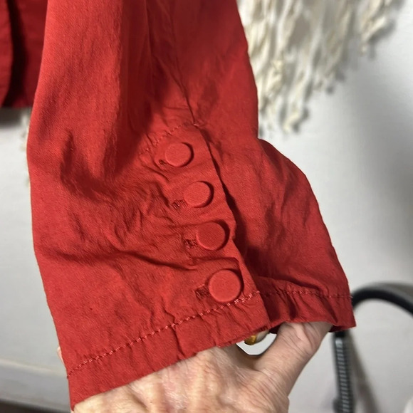 Eileen Fisher Woman Burnt Orange Unstructured Blazer Jacket Size 2X - Picture 3 of 8